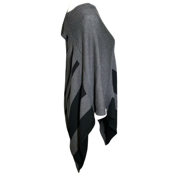 The Limited Women's XS/S Poncho Sweater Gray Black - Picture 2 of 8